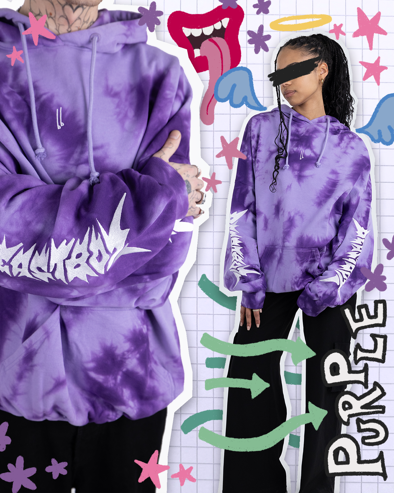 BE4STBOY PURPLE | Hoodie