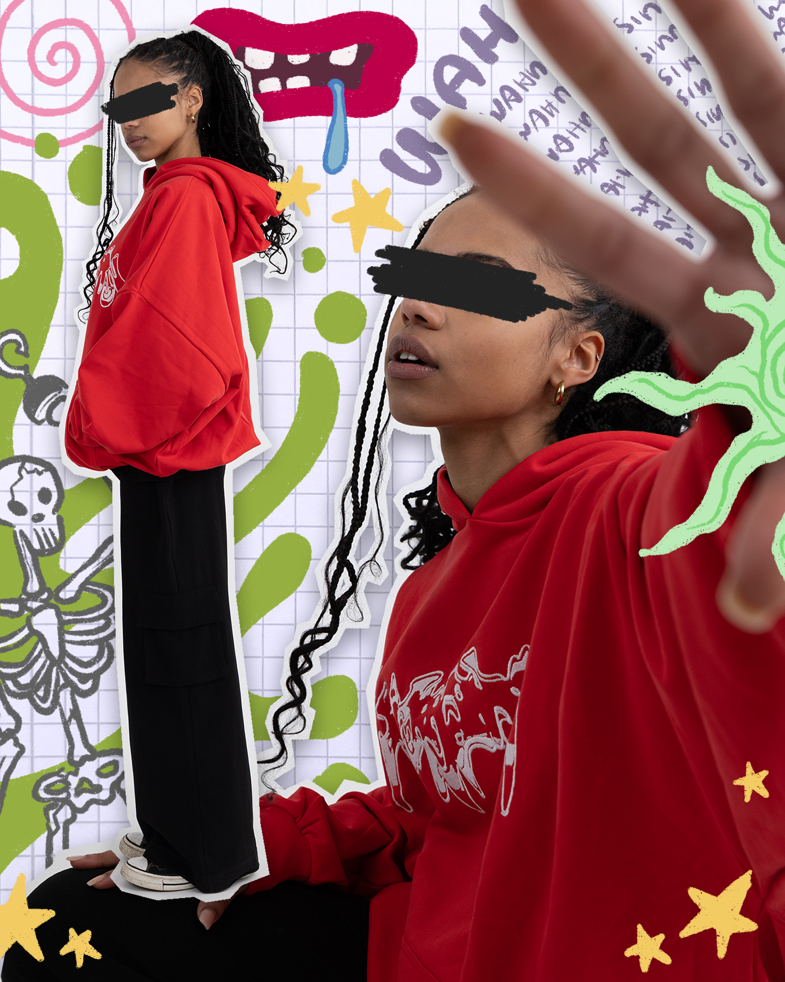 WAHNSiNN RED | Hoodie